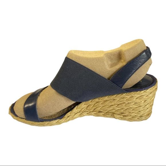 𝅺LAUREN RALPH LAUREN Carminda Espadrille Woven Wedge Sandals Shoes 9 - Picture 4 of 11